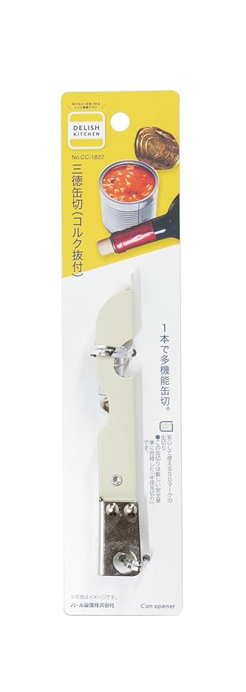【を30】缶切りとコルク抜き ENJOY KITCHEN 三徳缶切(コルク抜付) C-4713